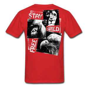 Wild and Free Men's T-Shirt - red