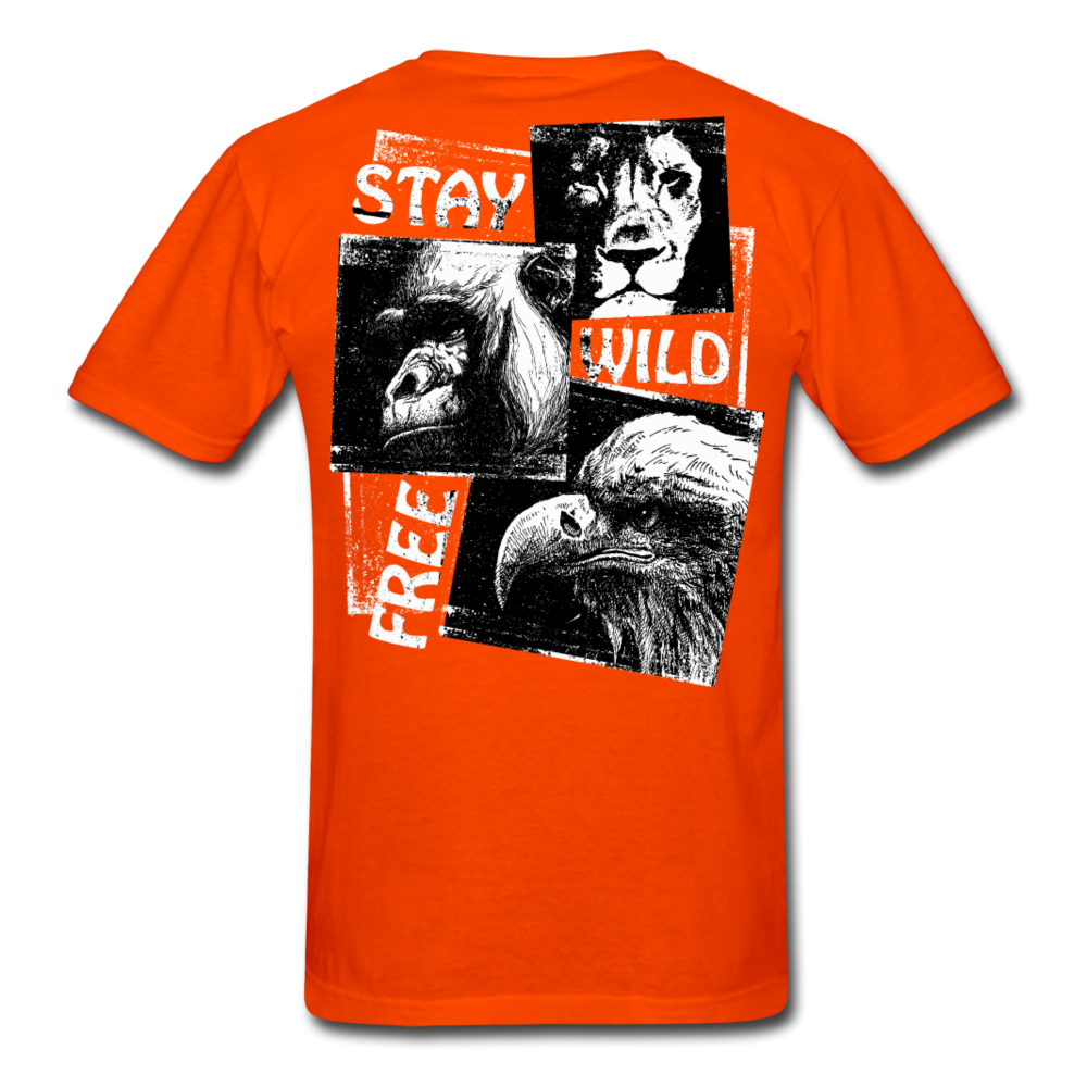 Wild and Free Men's T-Shirt - orange