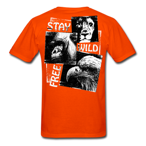 Wild and Free Men's T-Shirt - orange