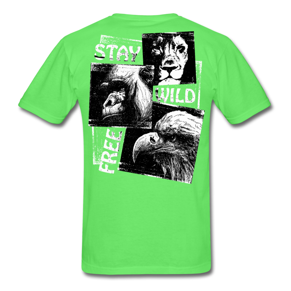 Wild and Free Men's T-Shirt - kiwi