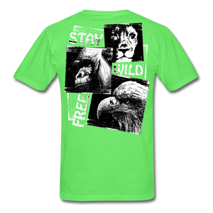 Wild and Free Men's T-Shirt - kiwi