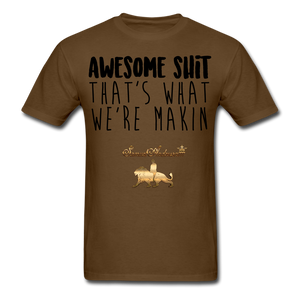 Awesome Sh*t Men's T-Shirt - brown
