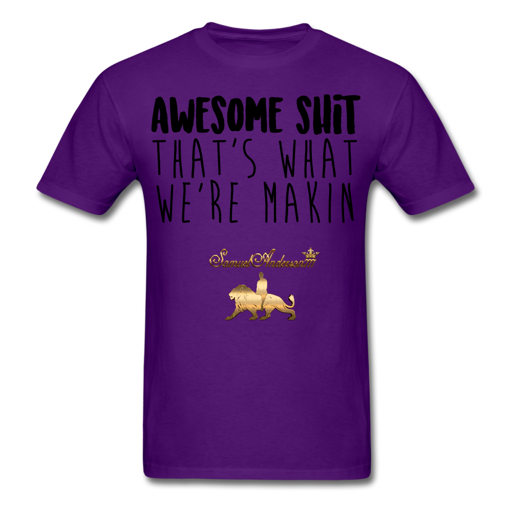 Awesome Sh*t Men's T-Shirt - purple