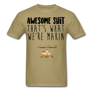 Awesome Sh*t Men's T-Shirt - khaki