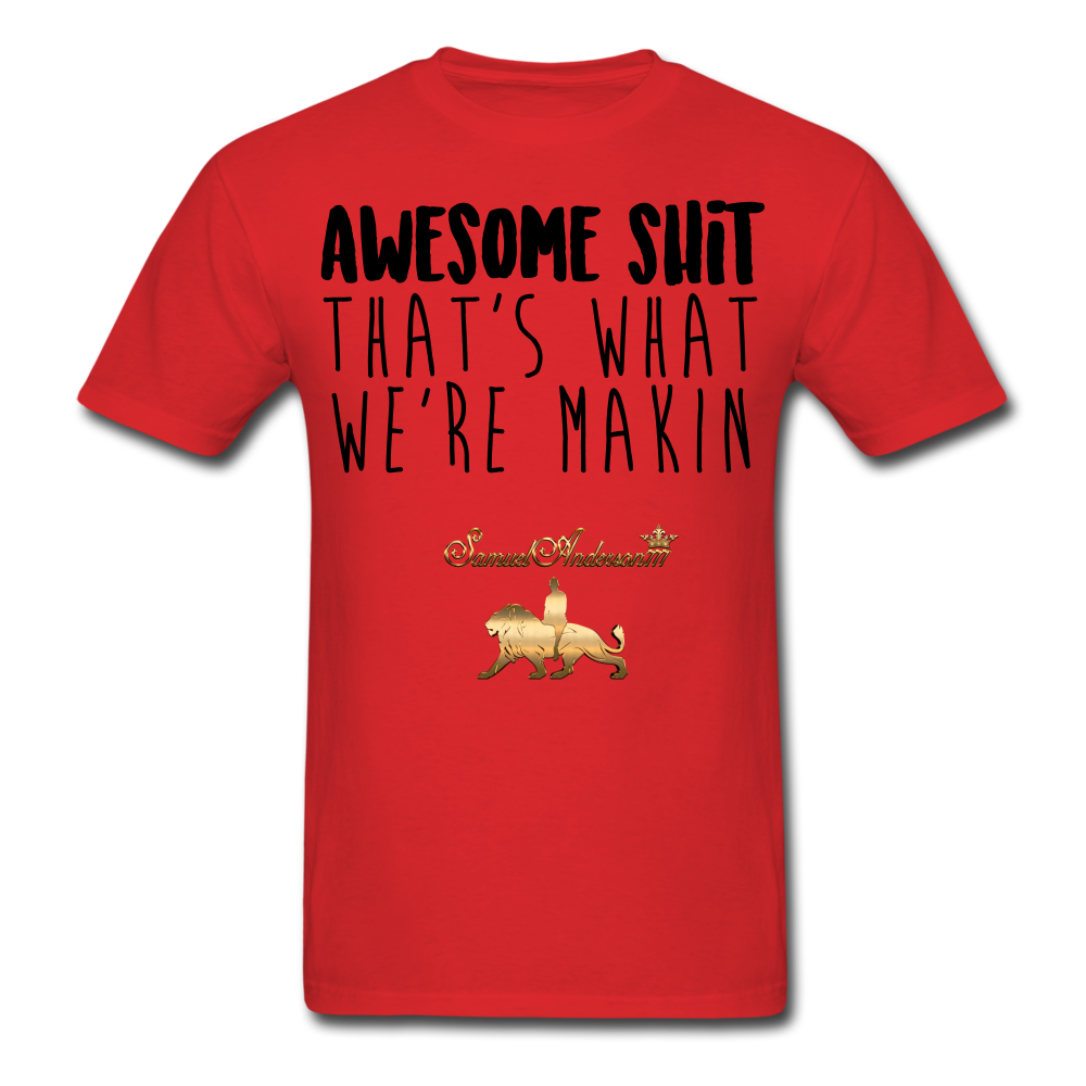 Awesome Sh*t Men's T-Shirt - red