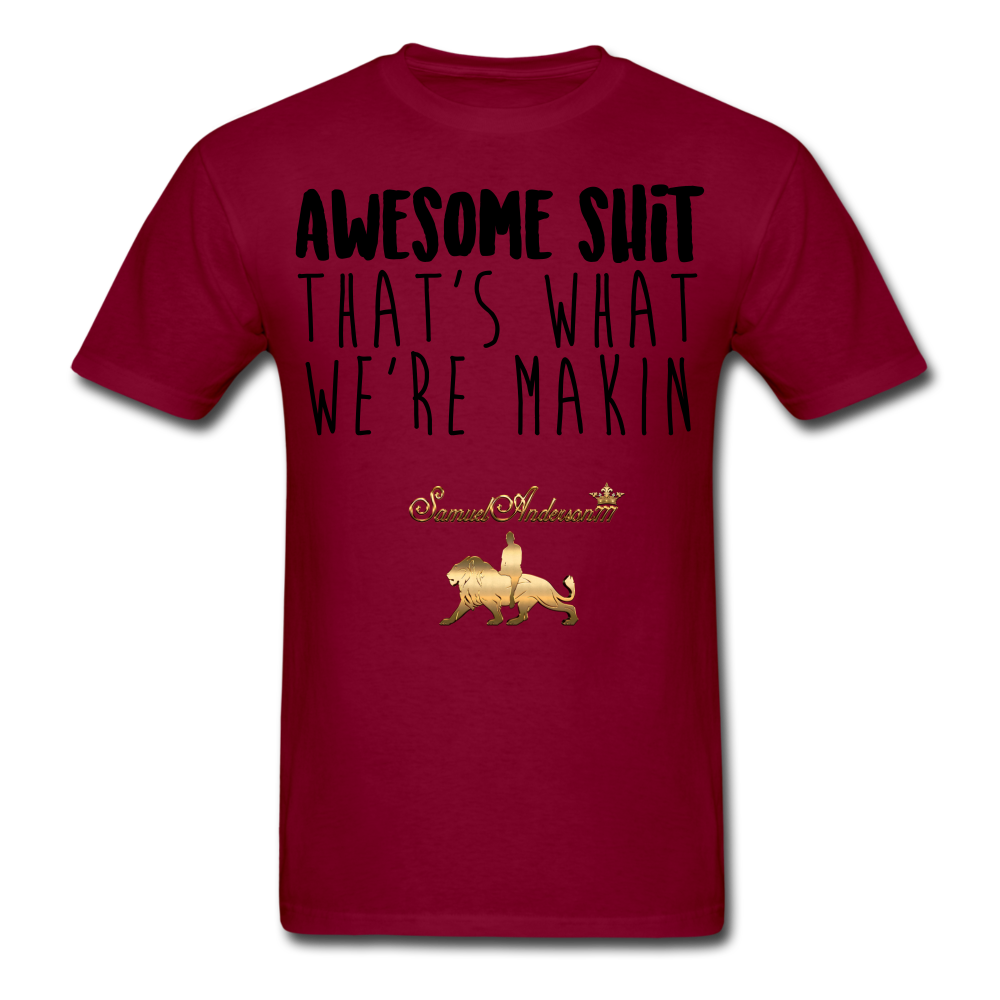 Awesome Sh*t Men's T-Shirt - burgundy