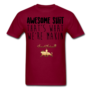 Awesome Sh*t Men's T-Shirt - burgundy