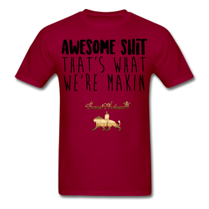 Awesome Sh*t Men's T-Shirt - dark red