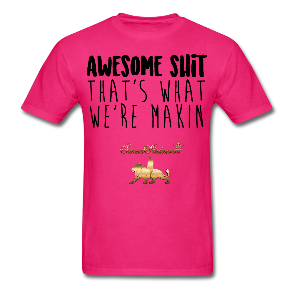Awesome Sh*t Men's T-Shirt - fuchsia