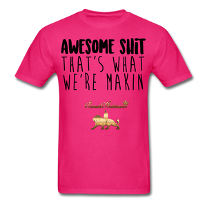 Awesome Sh*t Men's T-Shirt - fuchsia