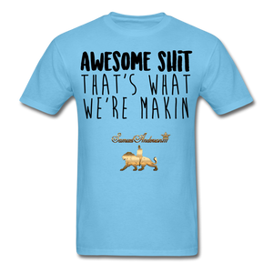 Awesome Sh*t Men's T-Shirt - aquatic blue