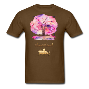 Tree of Life Men's T-Shirt - brown