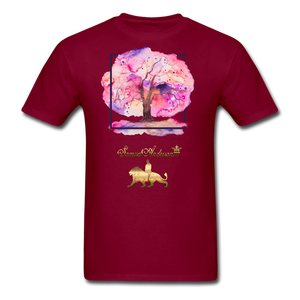 Tree of Life Men's T-Shirt - burgundy