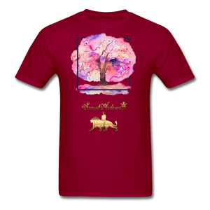 Tree of Life Men's T-Shirt - dark red