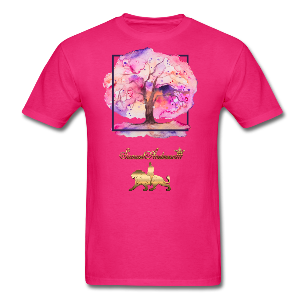 Tree of Life Men's T-Shirt - fuchsia