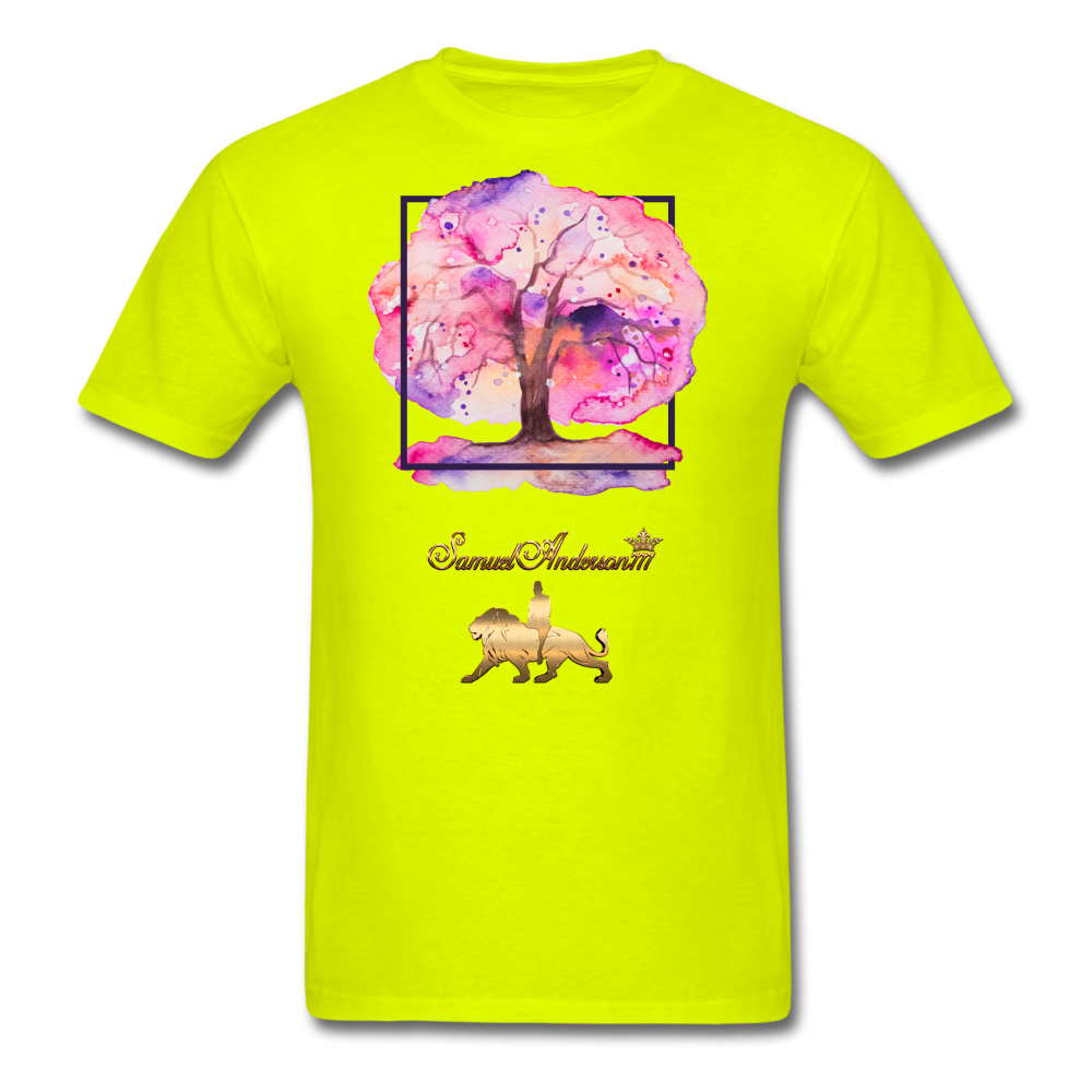 Tree of Life Men's T-Shirt - safety green