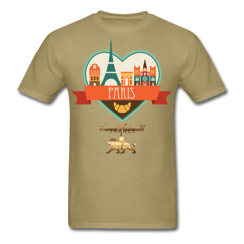 Paris Men's T-Shirt - khaki