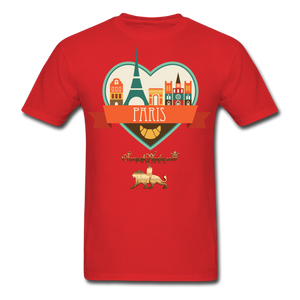 Paris Men's T-Shirt - red