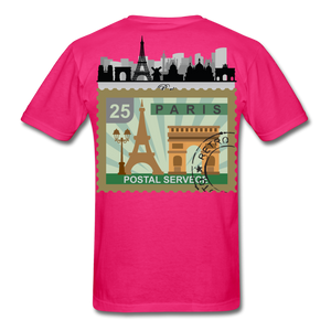 Paris Men's T-Shirt - fuchsia