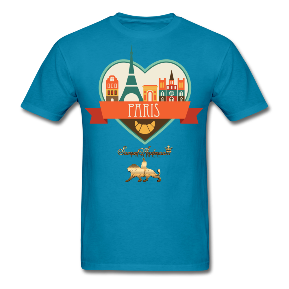 Paris Men's T-Shirt - turquoise