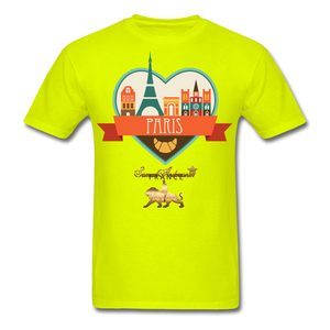 Paris Men's T-Shirt - safety green