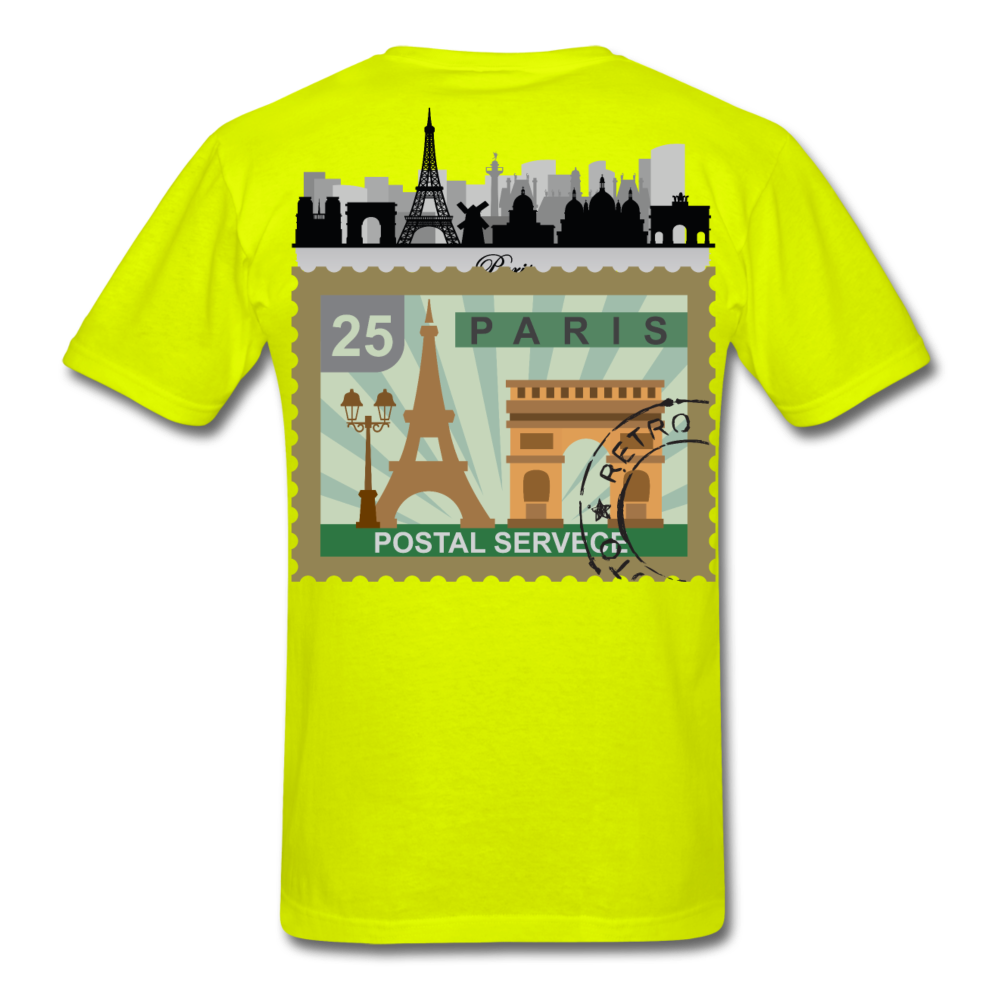 Paris Men's T-Shirt - safety green