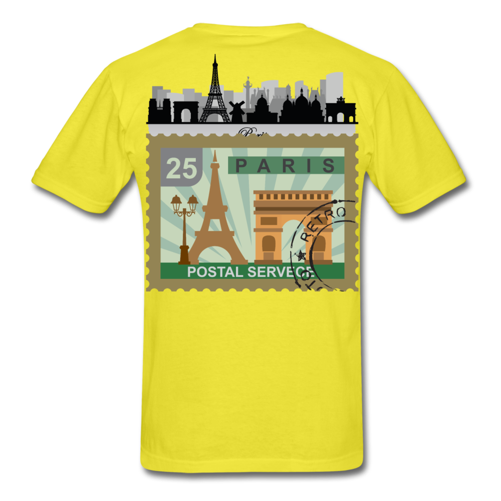Paris Men's T-Shirt - yellow