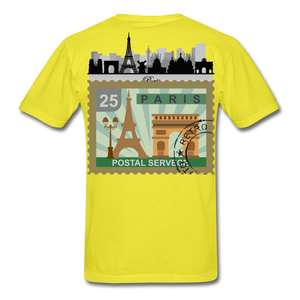 Paris Men's T-Shirt - yellow