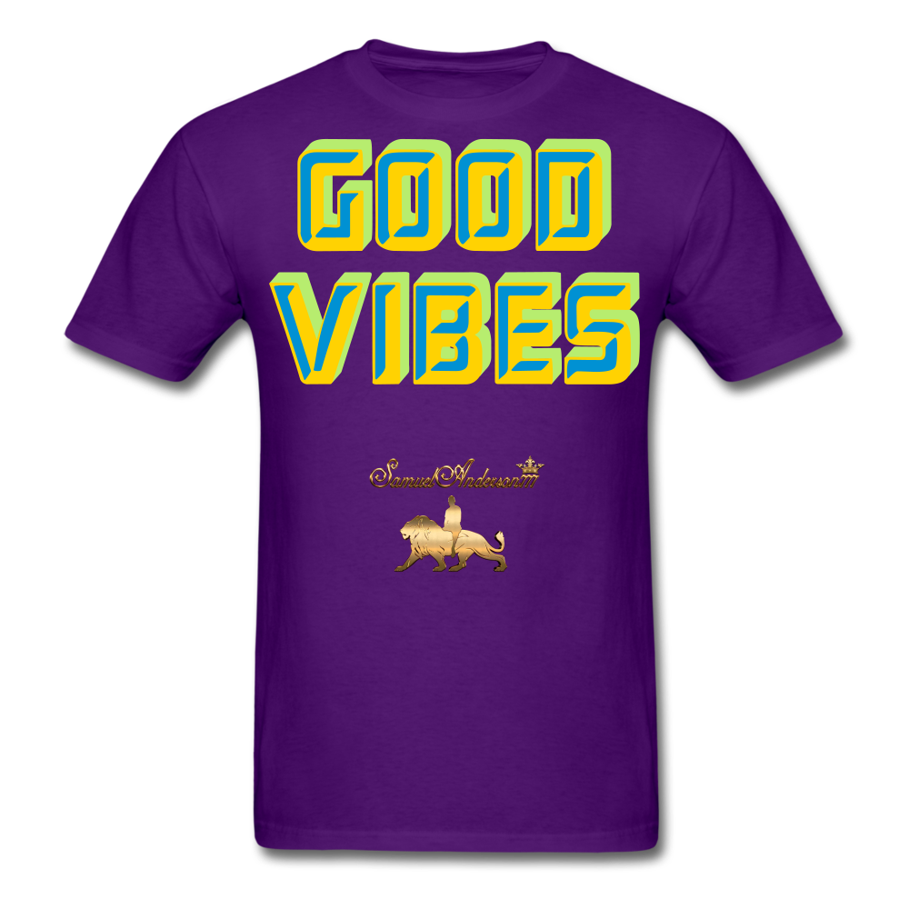 Good Vibes Only Men's T-Shirt - purple