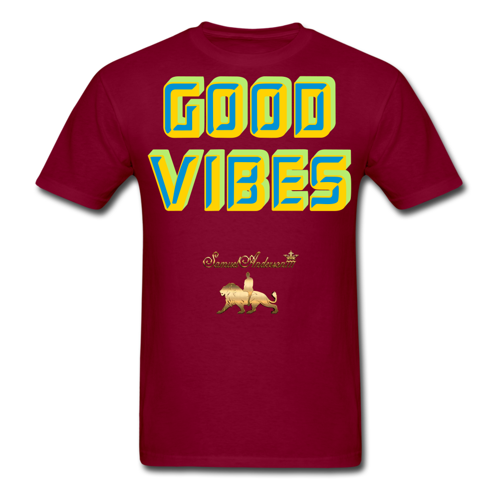 Good Vibes Only Men's T-Shirt - burgundy