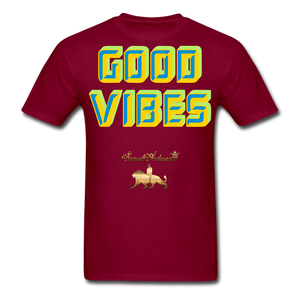 Good Vibes Only Men's T-Shirt - burgundy