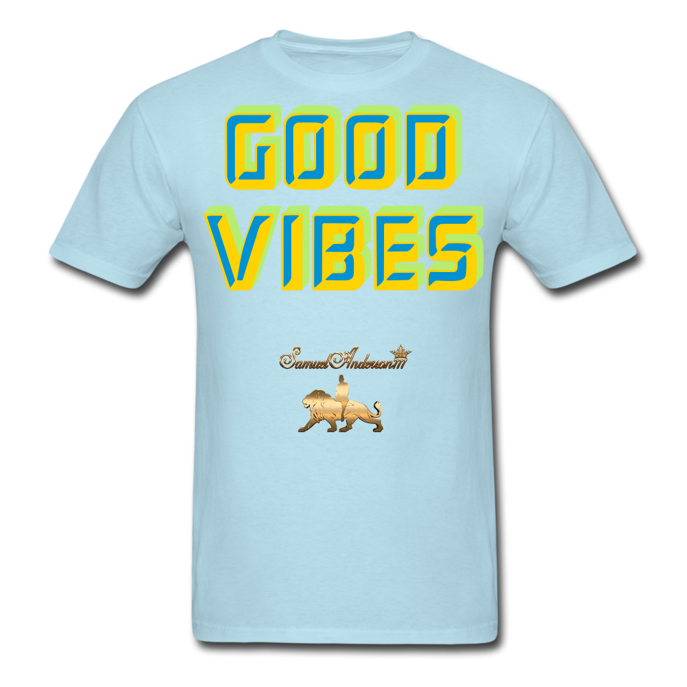Good Vibes Only Men's T-Shirt - powder blue