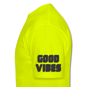 Good Vibes Only Men's T-Shirt - safety green
