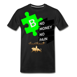 No Money No Pain Men’s Premium Organic T-Shirt - black