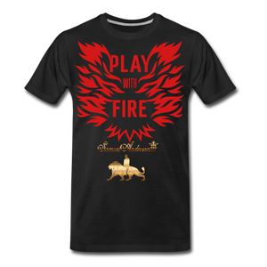Play With Fire Men's Premium T-Shirt - black