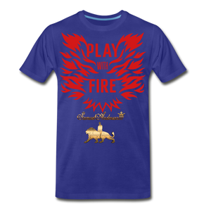 Play With Fire Men's Premium T-Shirt - royal blue
