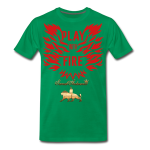Play With Fire Men's Premium T-Shirt - kelly green