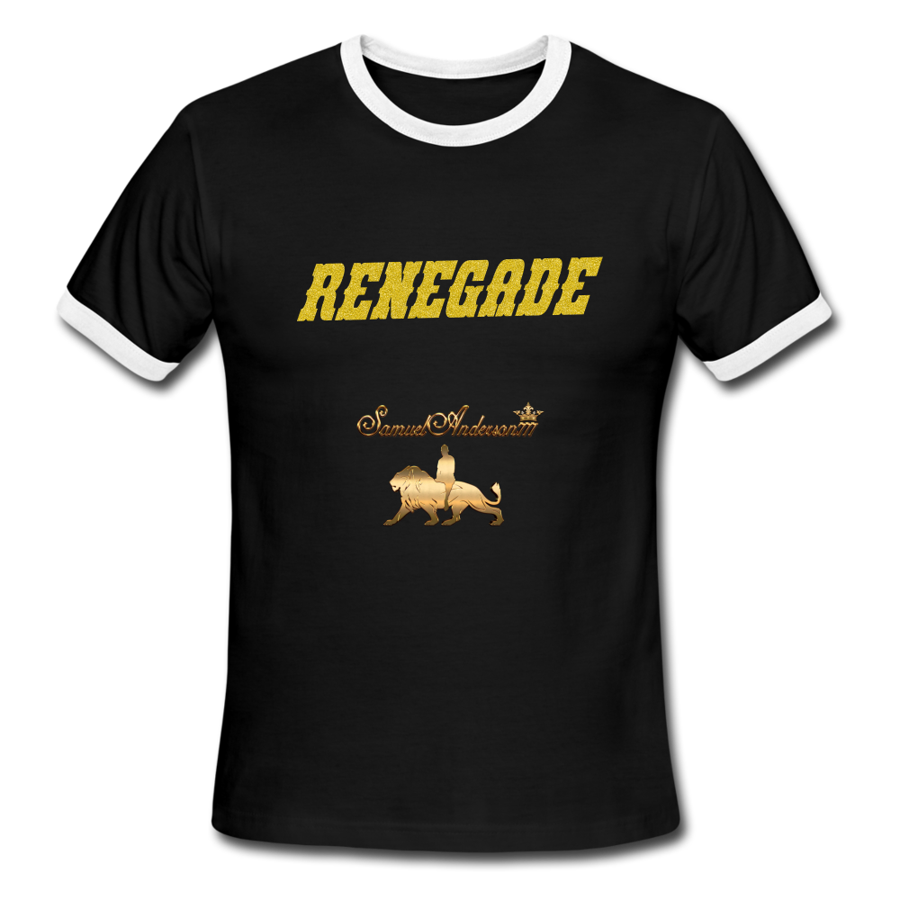 RENEGADE Men's Ringer T-Shirt - black/white