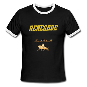 RENEGADE Men's Ringer T-Shirt - black/white