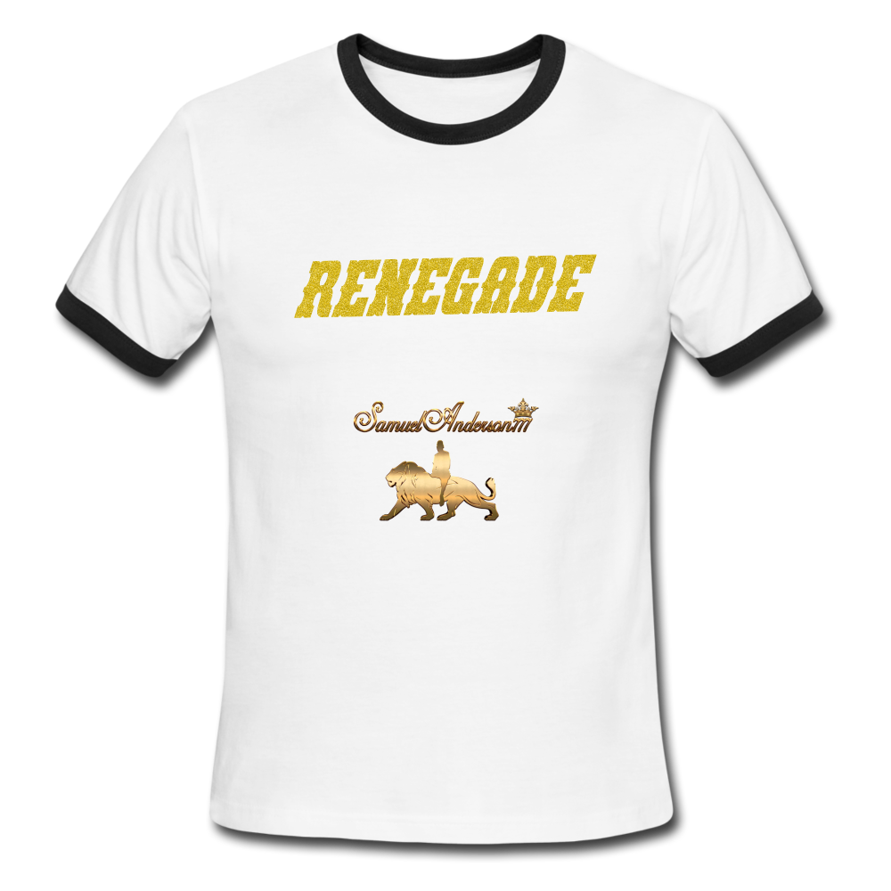 RENEGADE Men's Ringer T-Shirt - white/black