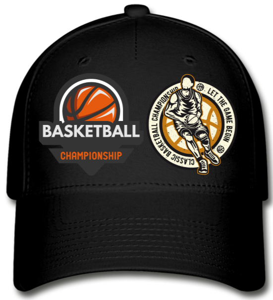 Championship Basketball  Cap - black