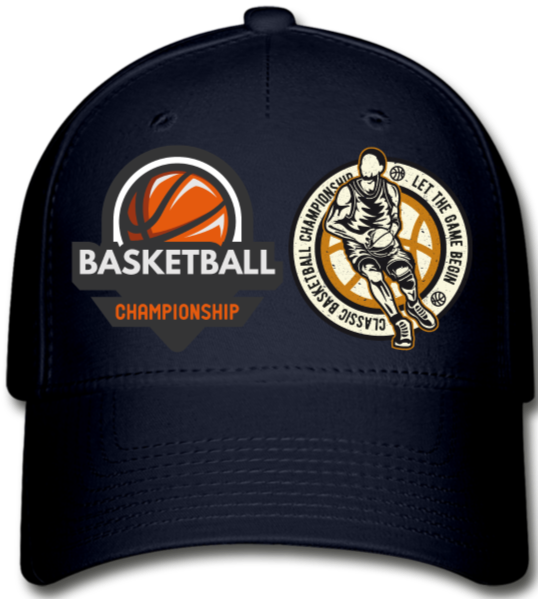 Championship Basketball  Cap - navy
