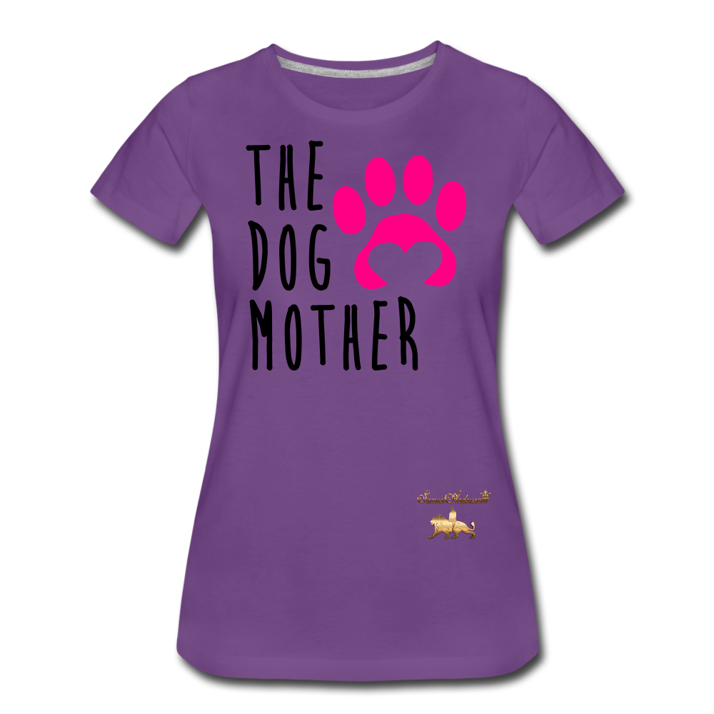 The Dog Mother Women’s Premium T-Shirt - purple