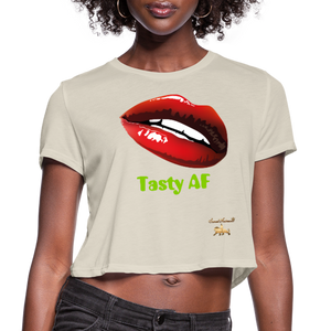 Tasty AF Women's Cropped T-Shirt - dust