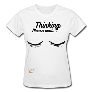 Thinking! Ultra Cotton Ladies T-Shirt - white