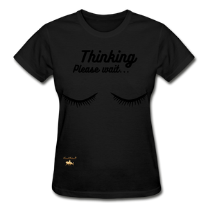 Thinking! Ultra Cotton Ladies T-Shirt - black