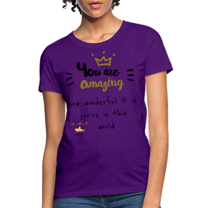 You Are Amazing!!! Women's T-Shirt - purple