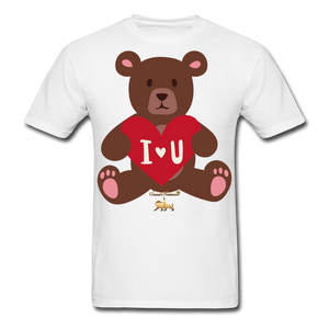 I heart U Bear!!! No Toy Crew Member! Unisex Classic T-Shirt - white