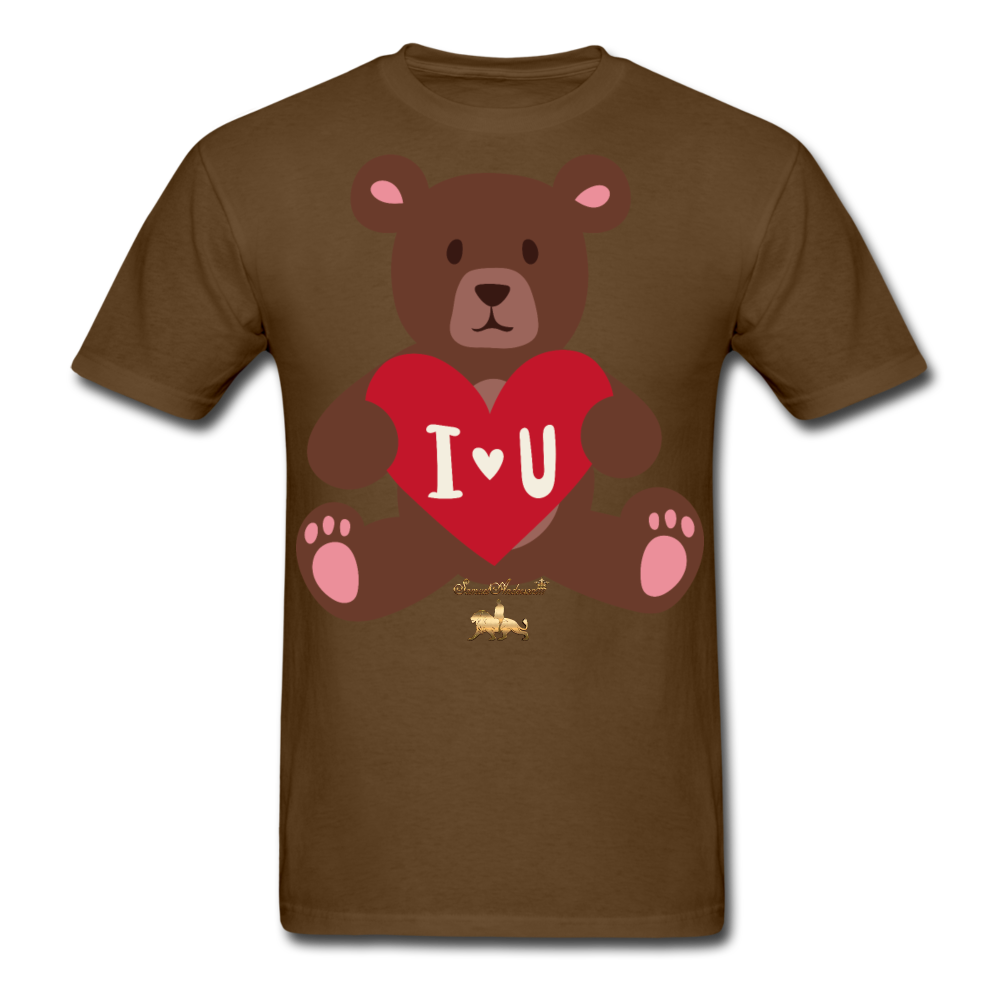 I heart U Bear!!! No Toy Crew Member! Unisex Classic T-Shirt - brown