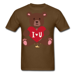 I heart U Bear!!! No Toy Crew Member! Unisex Classic T-Shirt - brown